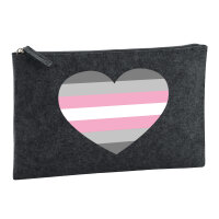 Kulturbeutel Demigirl Pride Flagge LGBTQ Herz 1 Liter...