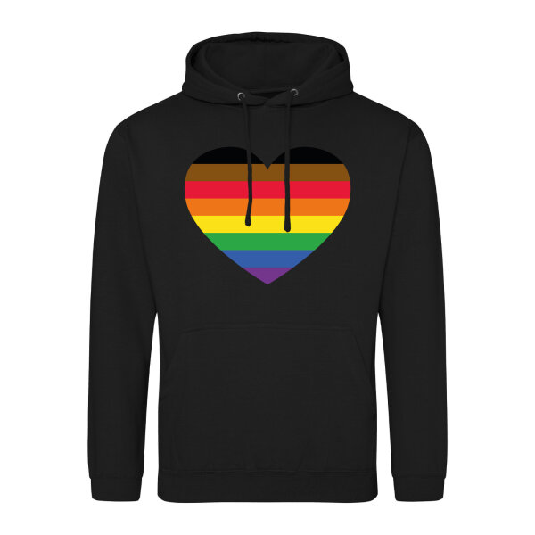 Unisex Hoodie Alternative LGBT+ Pride Flagge LGBTQ Herz