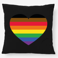 Kissen Alternative LGBT+ Pride Flagge LGBTQ Herz 40x40cm