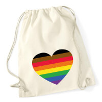Turnbeutel Alternative LGBT+ Pride Flagge LGBTQ Herz 12...