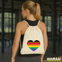 Turnbeutel Alternative LGBT+ Pride Flagge LGBTQ Herz 12...
