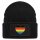 Beanie mit Patch Alternative LGBT+ Pride Flagge LGBTQ Herz Black