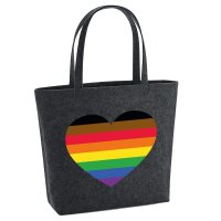 Filzshopper Alternative LGBT+ Pride Flagge LGBTQ Herz, 22...