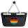 Einkaufskorb faltbar Alternative LGBT+ Pride Flagge LGBTQ Herz 20 Liter Black
