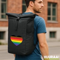 Kurierrucksack Alternative LGBT+ Pride Flagge LGBTQ Herz...