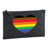 Kulturbeutel Alternative LGBT+ Pride Flagge LGBTQ Herz 1...