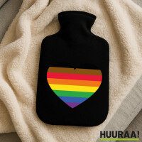 Wärmflasche Alternative LGBT+ Pride Flagge LGBTQ Herz