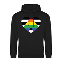 Unisex Hoodie Straight Ally Flagge LGBTQ Herz