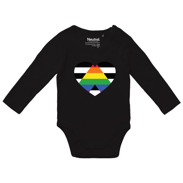 Baby Body Straight Ally Flagge LGBTQ Herz