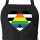 Schürze Straight Ally Flagge LGBTQ Herz mit Taschen