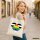 Jutebeutel Straight Ally Flagge LGBTQ Herz 10 Liter