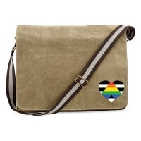 Umhängetasche Straight Ally Flagge LGBTQ Herz 14 Liter