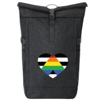 Kurierrucksack Straight Ally Flagge LGBTQ Herz 30-44...