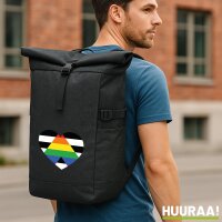 Kurierrucksack Straight Ally Flagge LGBTQ Herz 30-44...