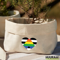 Organizer Straight Ally Flagge LGBTQ Herz