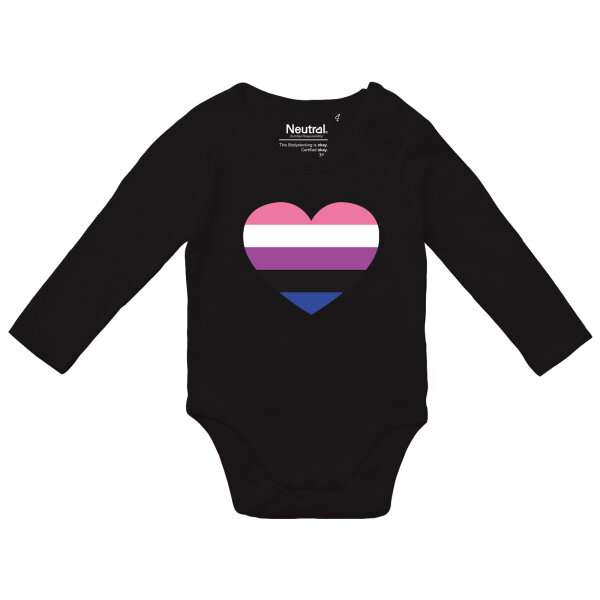 Baby Body Genderfluid Pride Flagge LGBTQ Herz