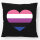 Kissen Genderfluid Pride Flagge LGBTQ Herz 40x40cm