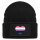Beanie mit Patch Genderfluid Pride Flagge LGBTQ Herz Black