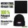 Beanie mit Patch Genderfluid Pride Flagge LGBTQ Herz Black