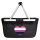 Einkaufskorb faltbar Genderfluid Pride Flagge LGBTQ Herz 20 Liter Black