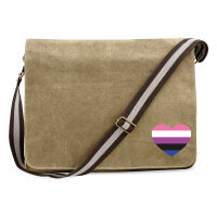 Umhängetasche Genderfluid Pride Flagge LGBTQ Herz 14...