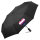 Regenschirm Genderfluid Pride Flagge LGBTQ Herz 98cm Schwarz