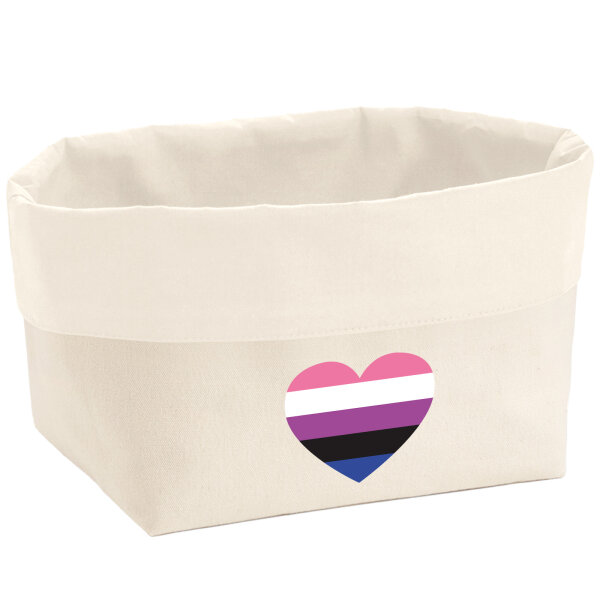 Organizer Genderfluid Pride Flagge LGBTQ Herz