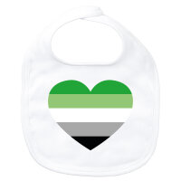 Baby Lätzchen Aromantische Pride Flagge LGBTQ Herz...