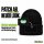 Beanie mit Patch Aromantische Pride Flagge LGBTQ Herz Black