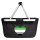 Einkaufskorb faltbar Aromantische Pride Flagge LGBTQ Herz 20 Liter Black
