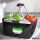 Einkaufskorb faltbar Aromantische Pride Flagge LGBTQ Herz 20 Liter Black