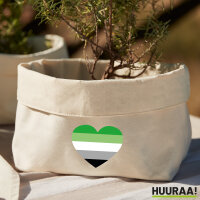 Organizer Aromantische Pride Flagge LGBTQ Herz