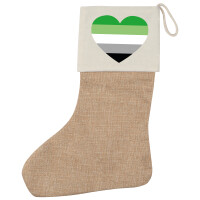 Weihnachtsstrumpf Aromantische Pride Flagge LGBTQ Herz...