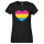 Damen T-Shirt Pansexuell Pride Flagge LGBTQ Herz