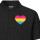 Herren Polo Shirt Pansexuell Pride Flagge LGBTQ Herz
