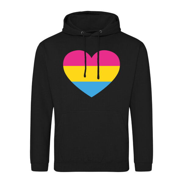 Unisex Hoodie Pansexuell Pride Flagge LGBTQ Herz