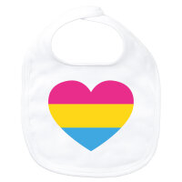 Baby Lätzchen Pansexuell Pride Flagge LGBTQ Herz...