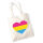 Jutebeutel Pansexuell Pride Flagge LGBTQ Herz 10 Liter