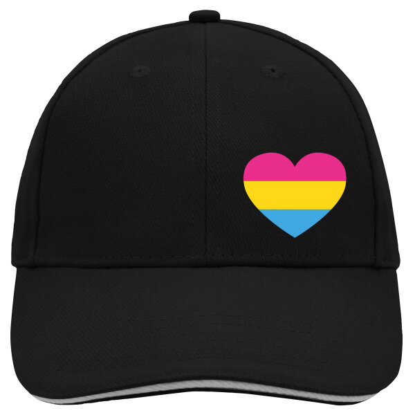 Kappe Pansexuell Pride Flagge LGBTQ Herz