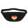 Bauchtasche Pansexuell Pride Flagge LGBTQ Herz 2,5 Liter Black