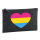 Kulturbeutel Pansexuell Pride Flagge LGBTQ Herz 1 Liter Charcoal