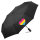 Regenschirm Pansexuell Pride Flagge LGBTQ Herz 98cm Schwarz