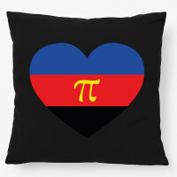 Kissen Pi-Polyamorie Pride Flagge LGBTQ Herz 40x40cm