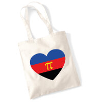 Jutebeutel Pi-Polyamorie Pride Flagge LGBTQ Herz 10 Liter