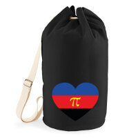 Seesack Pi-Polyamorie Pride Flagge LGBTQ Herz 20 Liter Black