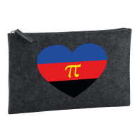Kulturbeutel Pi-Polyamorie Pride Flagge LGBTQ Herz 1...