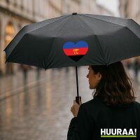 Regenschirm Pi-Polyamorie Pride Flagge LGBTQ Herz 98cm...