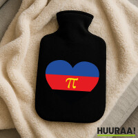 Wärmflasche Pi-Polyamorie Pride Flagge LGBTQ Herz