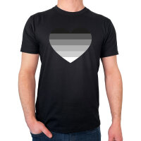 Herren T-Shirt Heterosexuell Flagge LGBTQ Herz