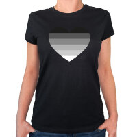 Damen T-Shirt Heterosexuell Flagge LGBTQ Herz